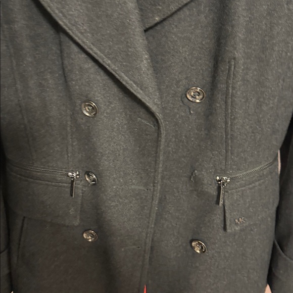 MICHAEL Michael Kors Charcoal Pea Coat - Picture 5 of 12